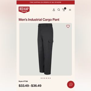 5 for $63 Red Kap Cargo pants brand  New without tags 30W 30L